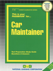 Car Maintainer - 9780837301259 by National Learning Corporation, 9780837301259