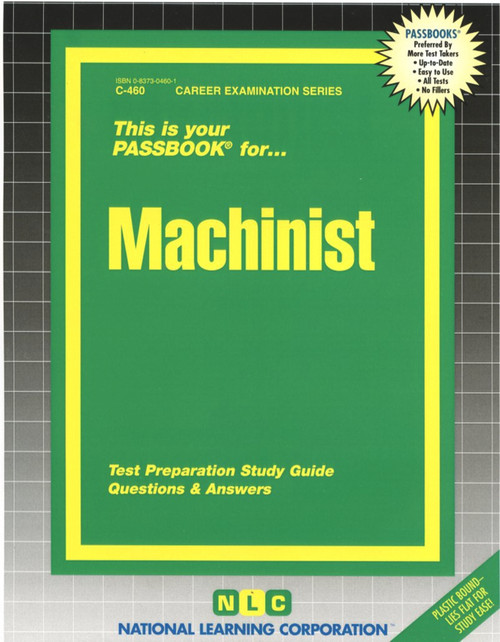 Machinist - 9780837304601 by National Learning Corporation, 9780837304601