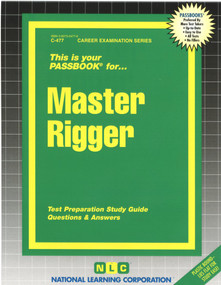 Master Rigger - 9780837304779 by National Learning Corporation, 9780837304779