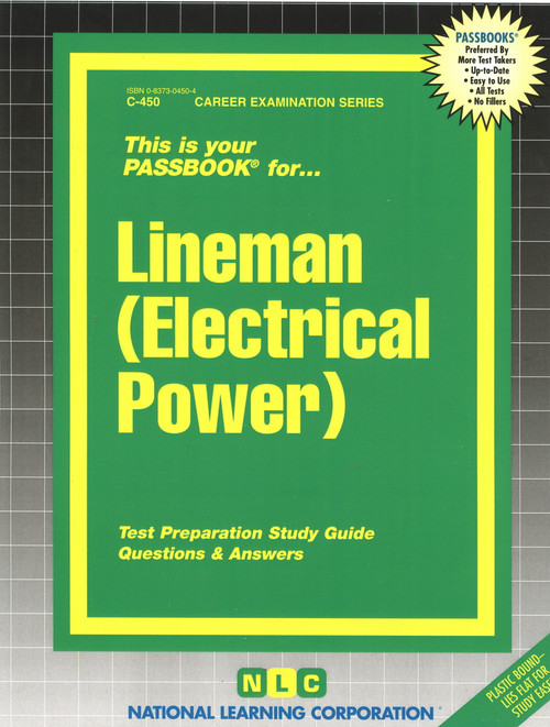 Lineman (Electrical Power) - 9780837304502 by National Learning Corporation, 9780837304502