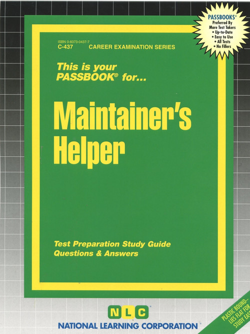 Maintainer's Helper - 9780837304373 by National Learning Corporation, 9780837304373