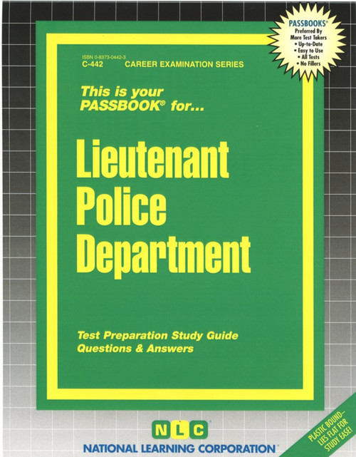 Lieutenant Police Department - 9780837304427 by National Learning Corporation, 9780837304427