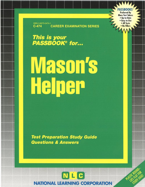 Mason's Helper - 9780837304748 by National Learning Corporation, 9780837304748