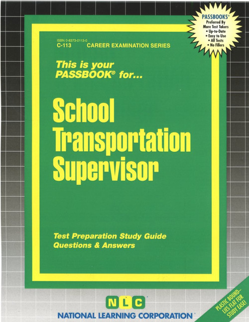 School Transportation Supervisor - 9780837301136 by National Learning Corporation, 9780837301136