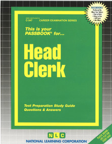Head Clerk - 9780837303475 by National Learning Corporation, 9780837303475