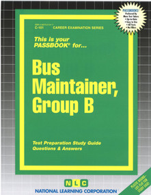 Bus Maintainer, Group B - 9780837301013 by National Learning Corporation, 9780837301013