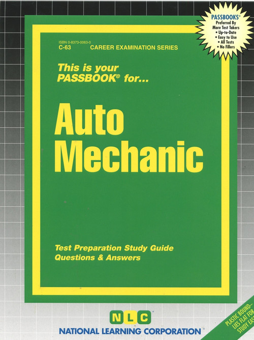 Auto Mechanic - 9780837300634 by National Learning Corporation, 9780837300634