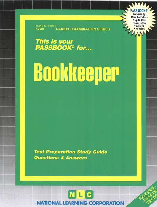 Bookkeeper - 9780837300894 by National Learning Corporation, 9780837300894