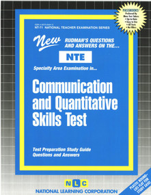 Communication and Quantitative Skills Test - 9780837384917 by National Learning Corporation, 9780837384917