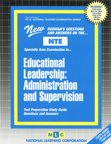 Educational Leadership: Administration and Supervision - 9780837384252 by National Learning Corporation, 9780837384252