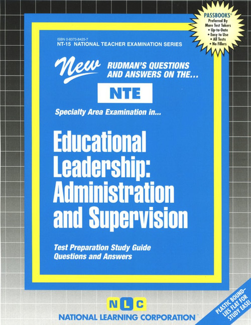 Educational Leadership: Administration and Supervision - 9780837384252 by National Learning Corporation, 9780837384252