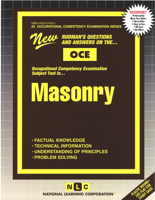 Masonry - 9780837357232 by National Learning Corporation, 9780837357232