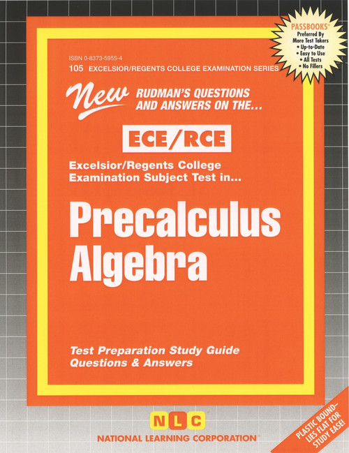Precalculus Algebra - 9780837362557 by National Learning Corporation, 9780837362557