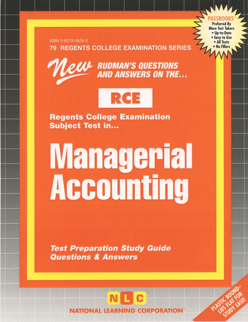 Managerial Accounting - 9780837359298 by National Learning Corporation, 9780837359298
