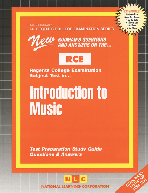 Introduction to Music - 9780837359243 by National Learning Corporation, 9780837359243