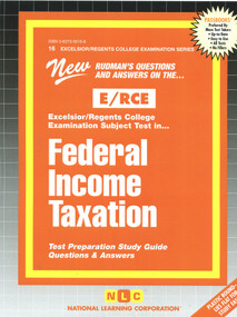 FEDERAL INCOME TAXATION (Passbooks Study Guide) by National Learning Corporation, 9780837355160