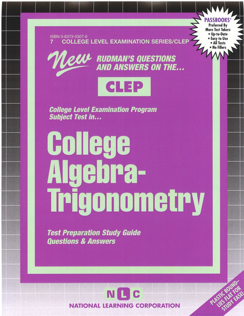 College Algebra - Trigonometry - 9780837353074 by National Learning Corporation, 9780837353074