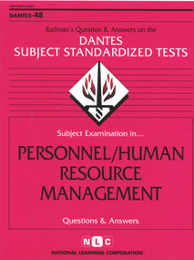 Personnel/Human Resource Management by National Learning Corporation, 9780837366487