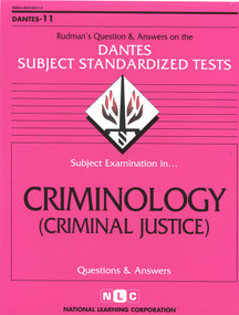 Criminology (Criminal Justice) by National Learning Corporation, 9780837366111