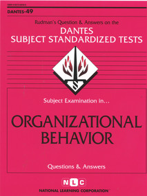 Organizational Behavior - 9780837366494 by National Learning Corporation, 9780837366494