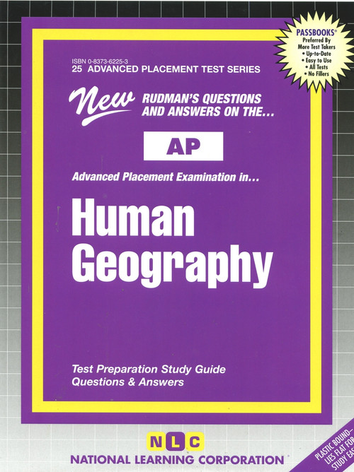 Human Geography - 9780837362250 by National Learning Corporation, 9780837362250