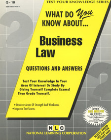 Business Law - 9780837370187 by National Learning Corporation, 9780837370187