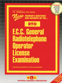 F.C.C. General Radiotelephone Operator (RTO) - 9780837358147 by National Learning Corporation, 9780837358147