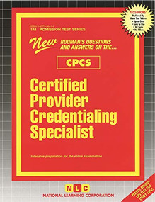 Certified Provider Credentialing Specialist - 9780837358413 by National Learning Corporation, 9780837358413