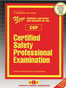 Certified Safety Professional Examination (CSP) - 9780837350721 by National Learning Corporation, 9780837350721