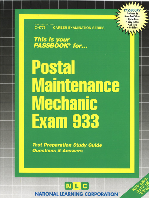 Postal Maintenance Mechanic Exam 933 - 9780837347769 by National Learning Corporation, 9780837347769
