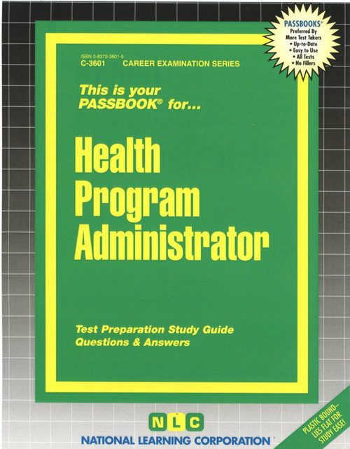 Health Program Administrator - 9780837336015 by National Learning Corporation, 9780837336015
