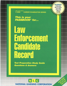 Law Enforcement Candidate Record - 9780837336008 by National Learning Corporation, 9780837336008