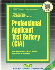 Professional Applicant Test Battery (CIA) - 9780837335872 by National Learning Corporation, 9780837335872
