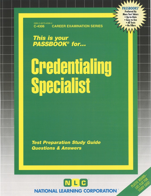 Credentialing Specialist - 9780837343068 by National Learning Corporation, 9780837343068