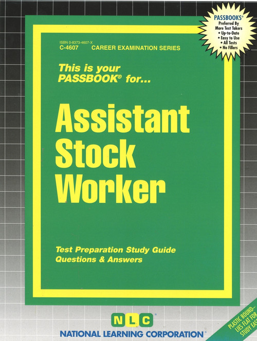 Assistant Stock Worker - 9780837346076 by National Learning Corporation, 9780837346076
