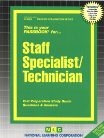Staff Specialist/Technician - 9780837346298 by National Learning Corporation, 9780837346298