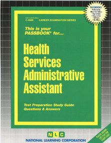 Health Services Administrative Assistant - 9780837346854 by National Learning Corporation, 9780837346854
