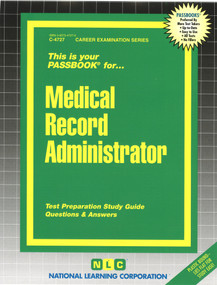 Medical Record Administrator - 9780837347271 by National Learning Corporation, 9780837347271