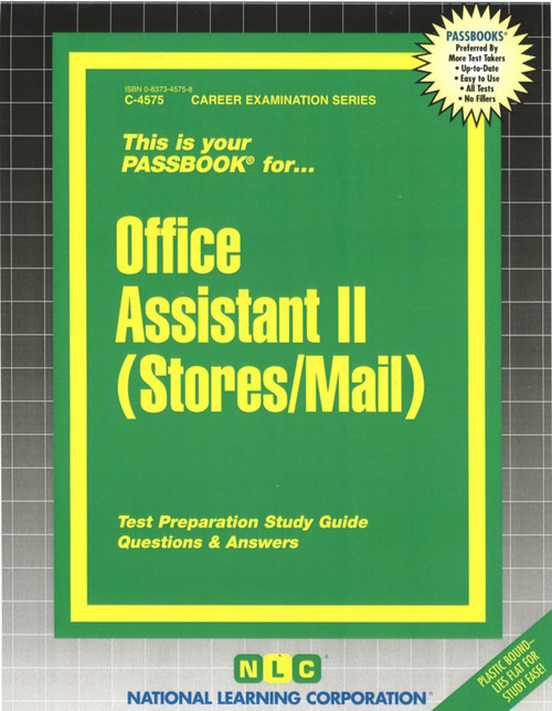 Office Assistant II (Stores/Mail) - 9780837345758 by National Learning Corporation, 9780837345758