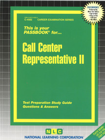 Call Center Representative II - 9780837345826 by National Learning Corporation, 9780837345826