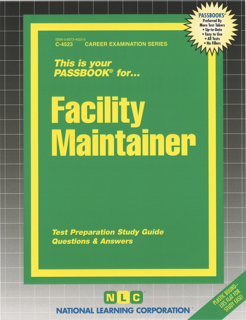 Facility Maintainer - 9780837345239 by National Learning Corporation, 9780837345239