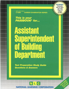 Assistant Superintendent of Building Department - 9780837343846 by National Learning Corporation, 9780837343846