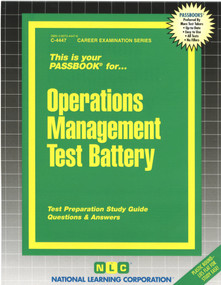 Operations Management Test Battery - 9780837344478 by National Learning Corporation, 9780837344478