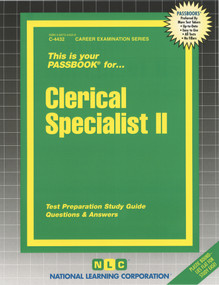 Clerical Specialist II - 9780837344324 by National Learning Corporation, 9780837344324
