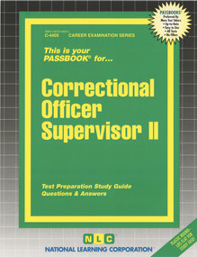 Correctional Officer Supervisor II - 9780837344058 by National Learning Corporation, 9780837344058
