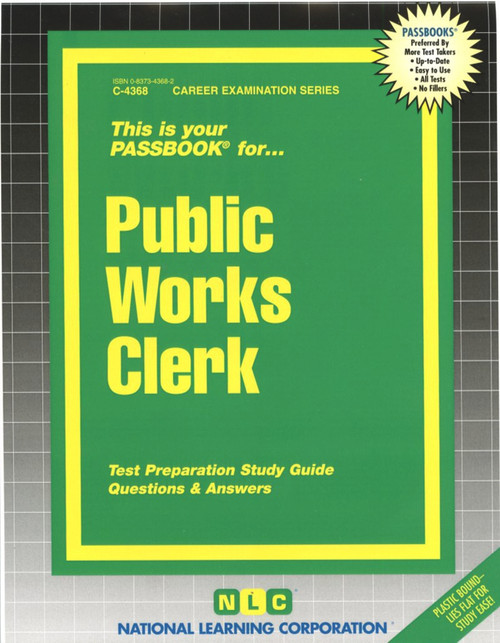 Public Works Clerk - 9780837343686 by National Learning Corporation, 9780837343686