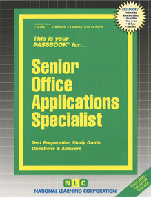 Senior Office Applications Specialist - 9780837343464 by National Learning Corporation, 9780837343464