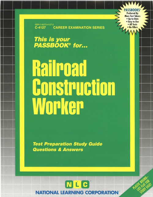 Railroad Construction Worker - 9780837341279 by National Learning Corporation, 9780837341279