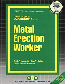 Metal Erection Worker - 9780837341255 by National Learning Corporation, 9780837341255