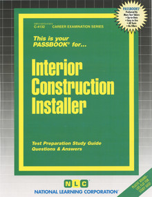 Interior Construction Installer - 9780837341323 by National Learning Corporation, 9780837341323